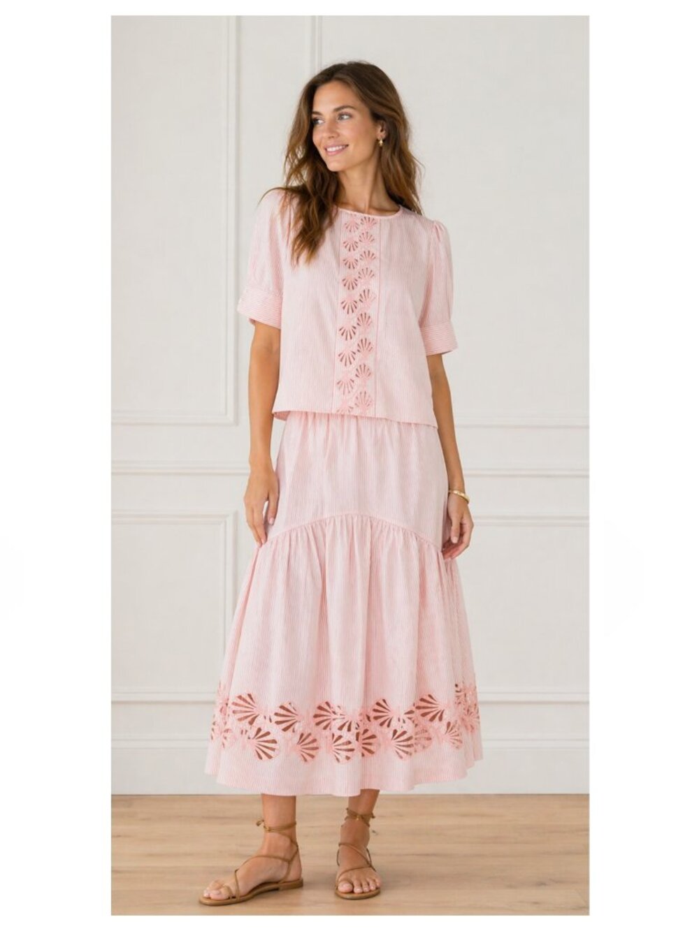 TUCKERNUCK Pink Sands Antigua Skirt Mira Blouse Set NEW NWT